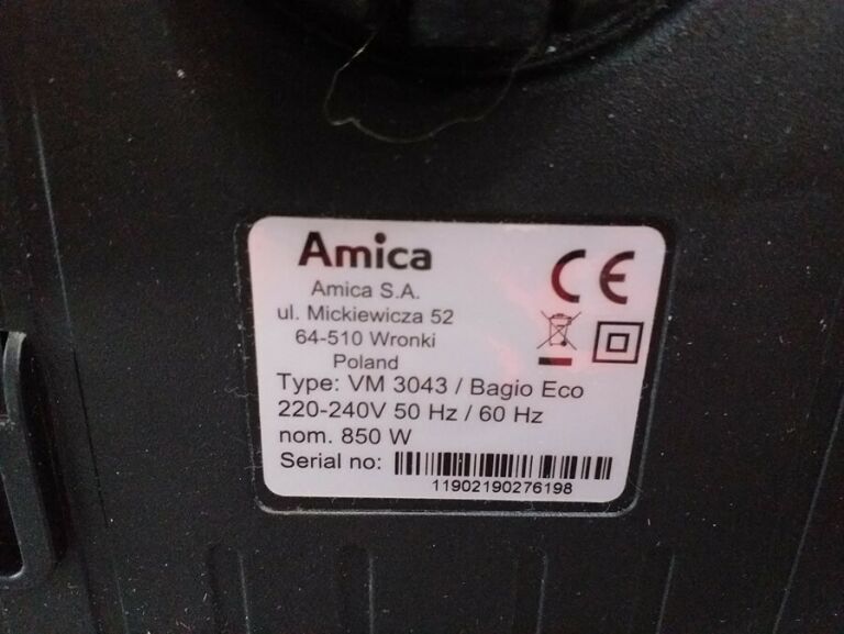 ODKURZACZ AMICA BAGIO ECO VM 3043 KOMPLET