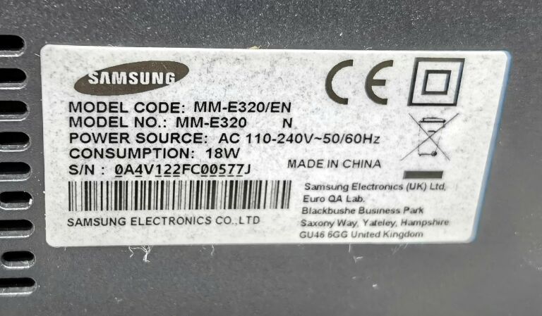 mini-wieza-samsung-mm-e320-pilot-kabel-chincz-radio-fm