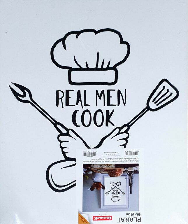 plakat-dan-mark-40x50-cm-real-men-cook-naklejka-rodzaj-samoprzylepny