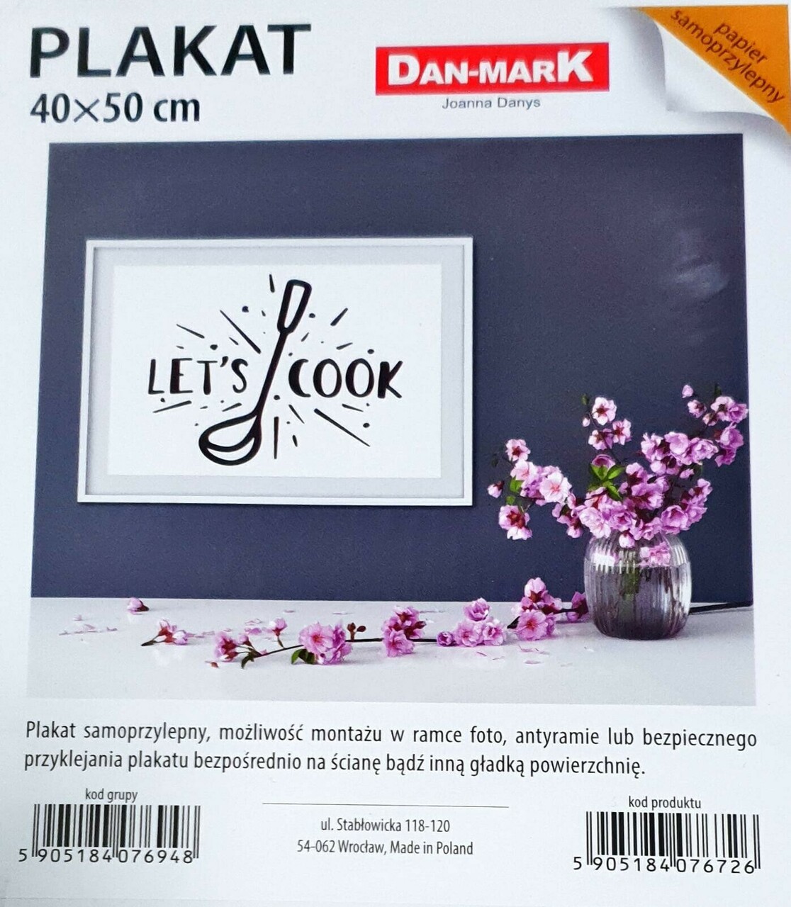 plakat-danmark-40x50-cm-lets-cook-samoprzylepny-rodzaj-samoprzylepny
