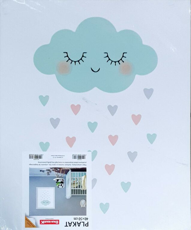 plakat-dan-mark-40x50-cm-mietowa-chmurka-serca-rodzaj-samoprzylepny