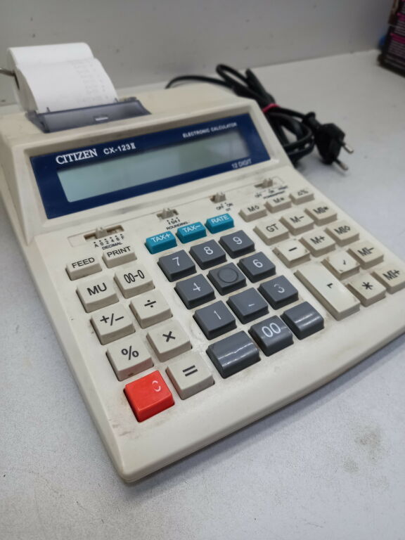 KALKULATOR ELEKTRONICZNY CITIZEN CX-123 II + ROLK