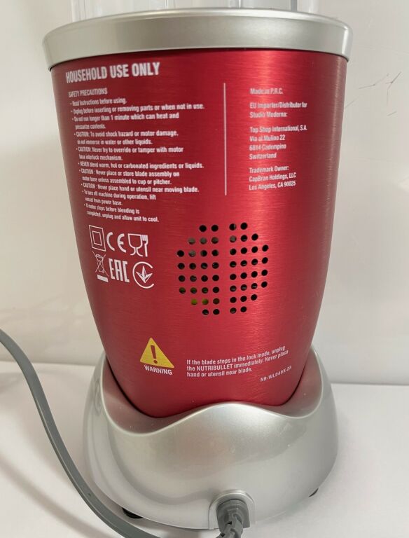 BLENDER KIELICHOWY NUTRIBULLET RED 600 W