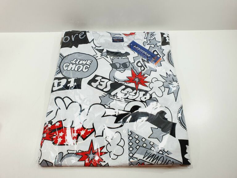 EZDICORNE T-SHIRT CASUAL PRINT ROZMIAR L