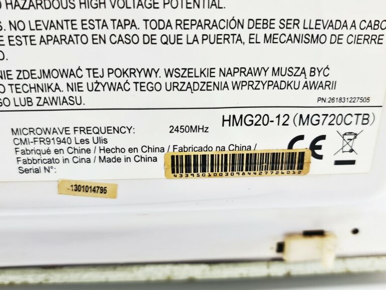 KUCHENKA MIKROFALOWA HOME HMG20-12 MG720CTB