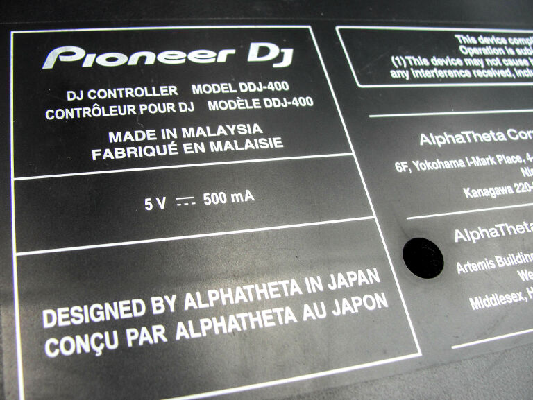 DDJ-400 - 2-KANAŁOWY KONTROLER DJ-SKI - PIONEER D