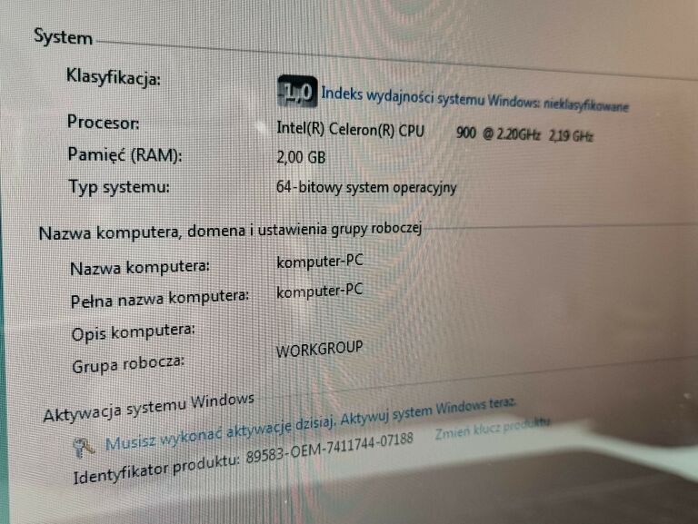 emachines-e525-cel900-22ram-2gbhdd-160xp-o-rozdzielczosc-px-inna