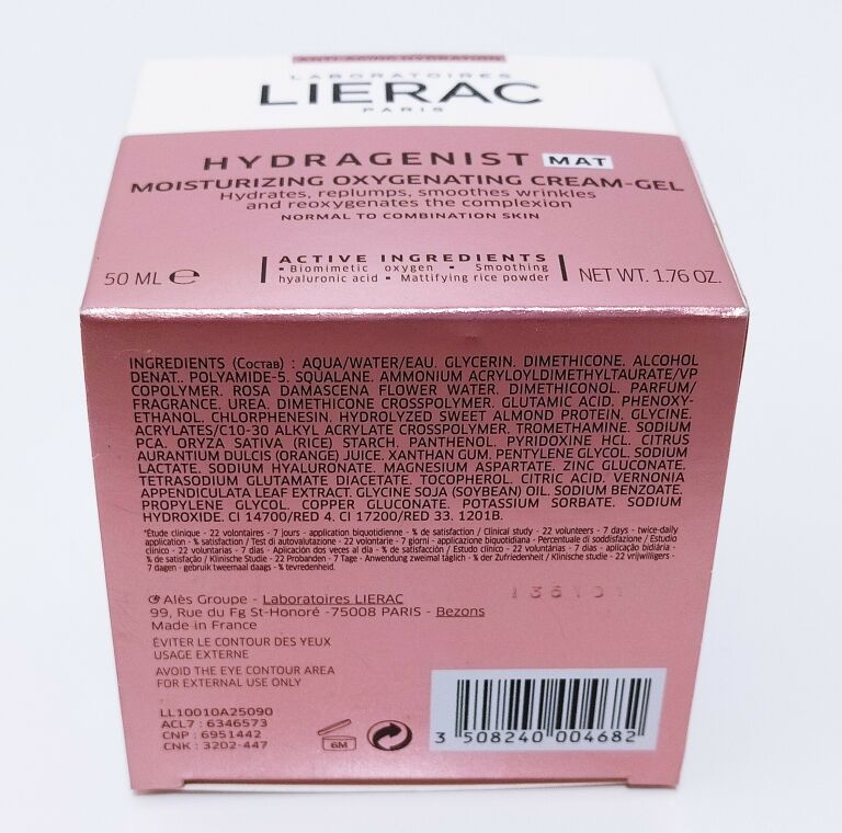 LIERAC HYDRAGENIST MAT KREM-ŻEL