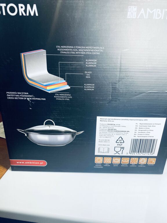 AMBITION PATELNIA WOK 32 CM