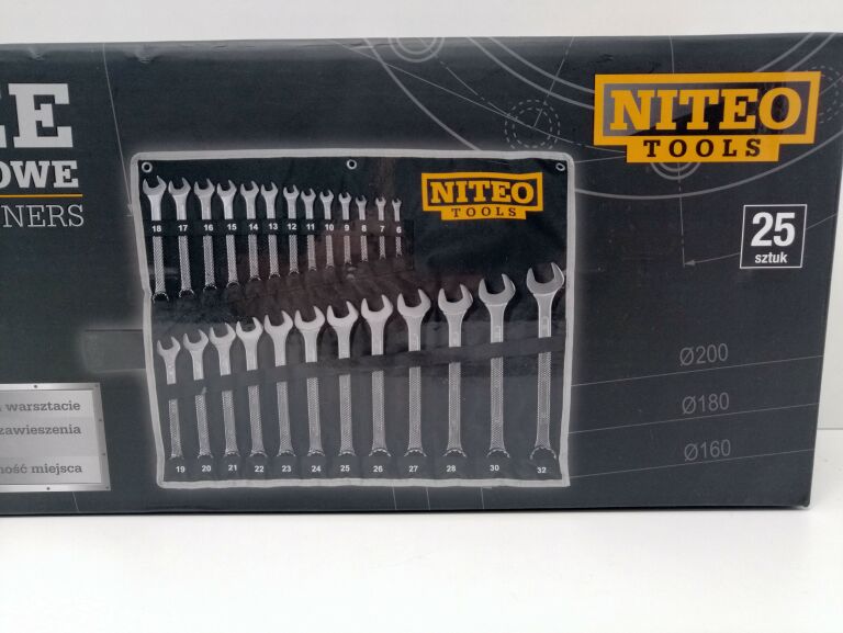 KLUCZE PŁASKO-OCZKOWE 25 SZTUK NITEO TOOLS