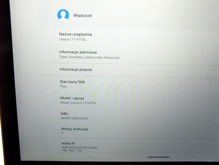 TABLET LENOVO YOGA SMART TAB YT-X705 10,1 3/32GB