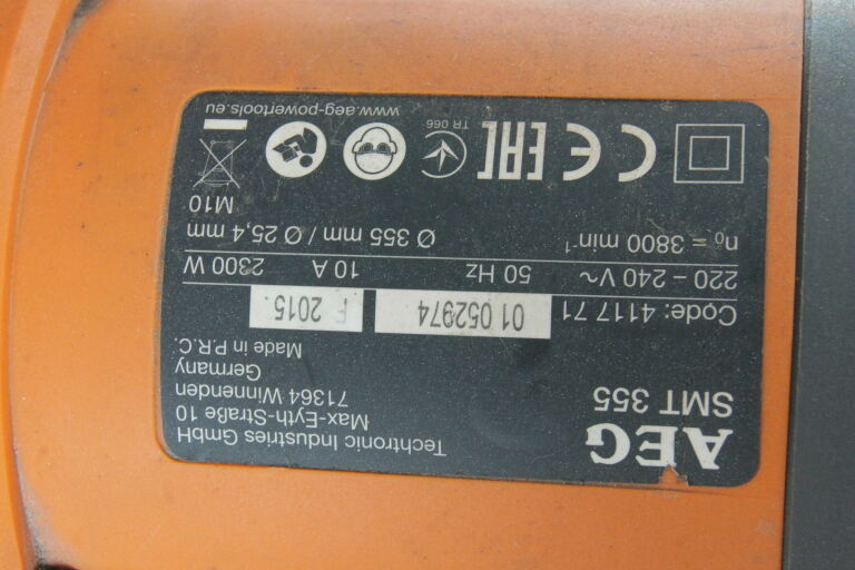 PRZECINARKA DO METALU AEG SMT 355 2300W