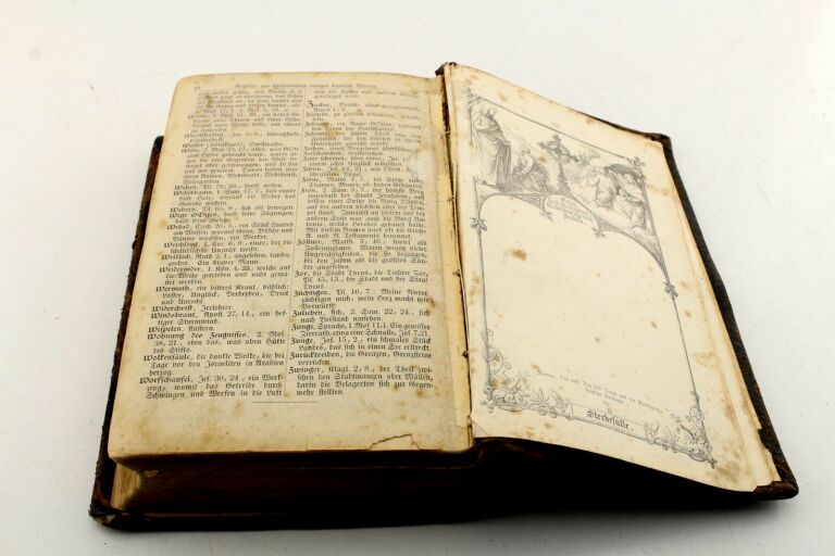 STARA NIEMIECKA BIBLIA MARTIN LUTHER 19 WIEK