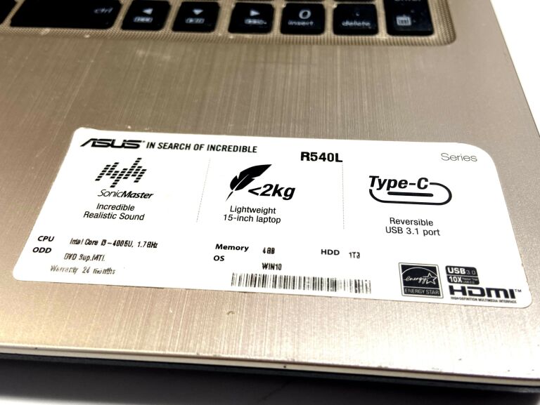 LAPTOP ASUS R540L I3/4GB/1TB DYSK OKAZJA!