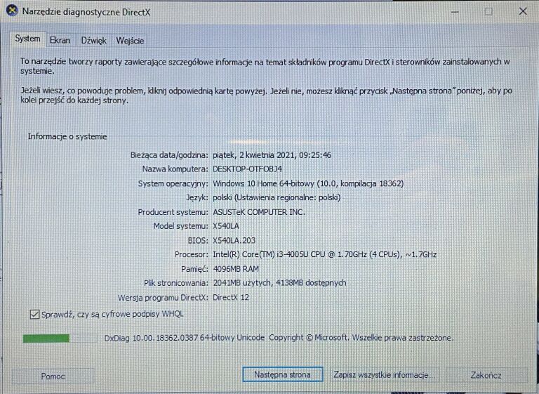 LAPTOP ASUS R540L I3/4GB/1TB DYSK OKAZJA!
