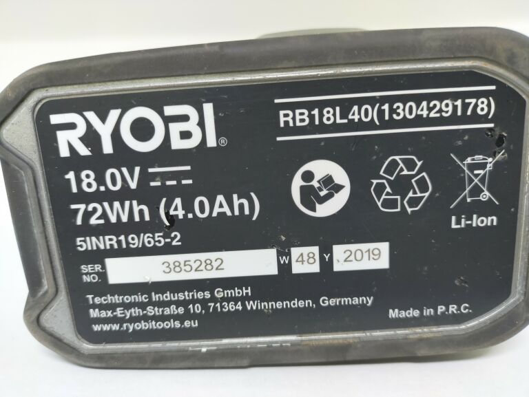 RYOBI AKUMULATOR BATERIA ONE+ RB18L40 LI-ION 4,0A