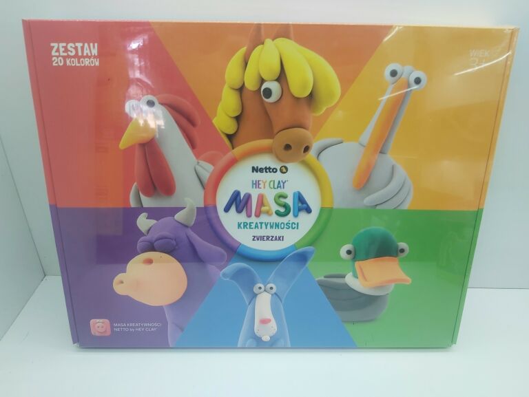 netto-hey-clay-masa-kreatywnosc-zwierzaki-zestaw-stan-uzywany
