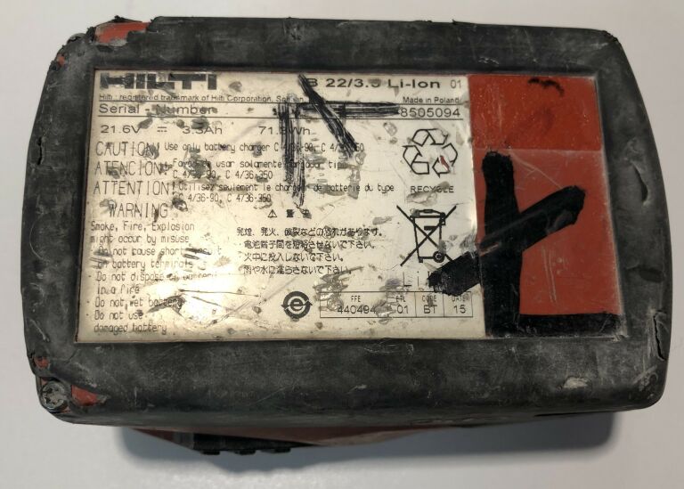 AKUMULATOR BATERIA HILTI 22V 3,3AH