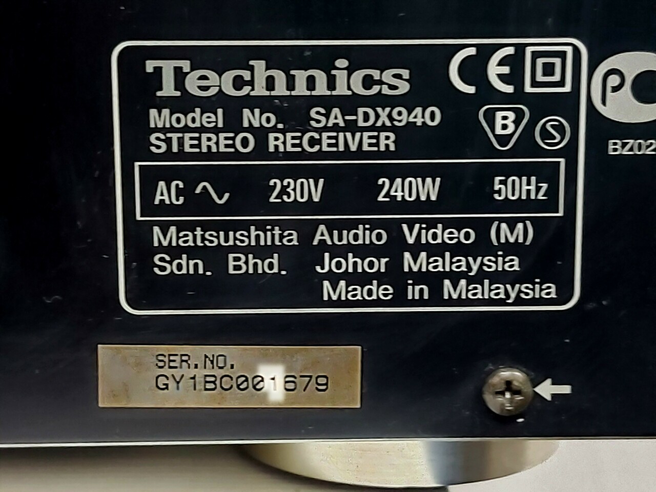 amplituner-technics-sa-dx940-pilot-stan-uzywany