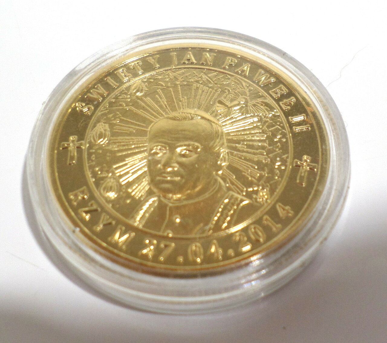 numizmat-moneta-pozlacana-matka-boska-papiez-aleja-jana-pawla-ii-9b-reda