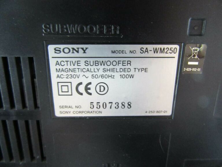 SUBWOOFER SONY SA-WM250