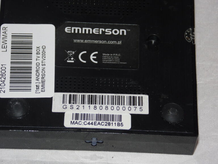 ANDROID TV BOX EMMERSON STV200HD ZASILACZ+PILOT
