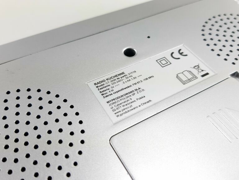 RADIO PODWIESZANE CT-3998 SREBRNE KOMPLET