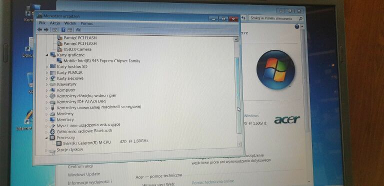 ACER ASPIRE 3690 1,60GHZ/512MB/40 GB/WIN 7 UL