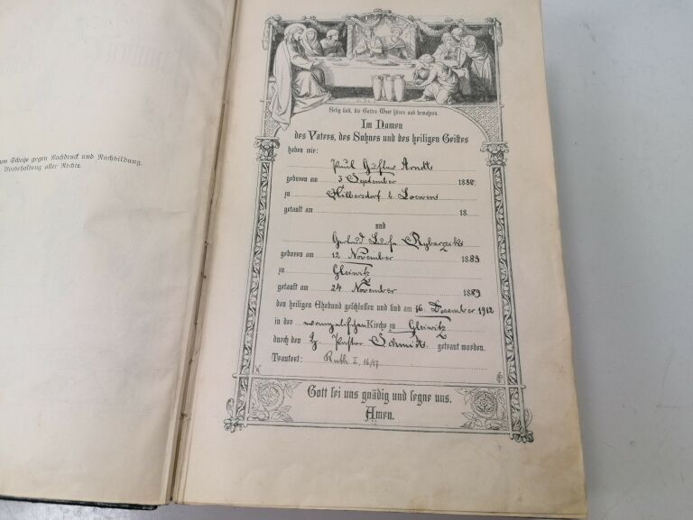BIBLIA NIEMIECKA ROK KSIĄŻKI 1911