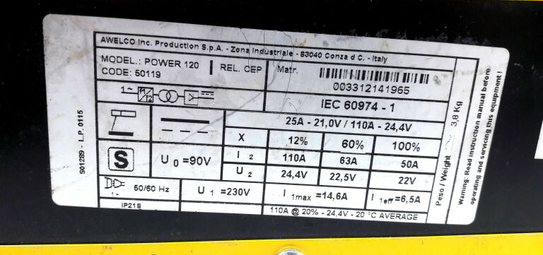 SPAWARKA INWERTOROWA STANLEY POWER 120