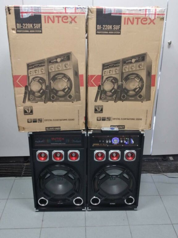 AKTYWNE KOLUMNY GŁOŚNIKOWE INTEX DJ-220K SUF