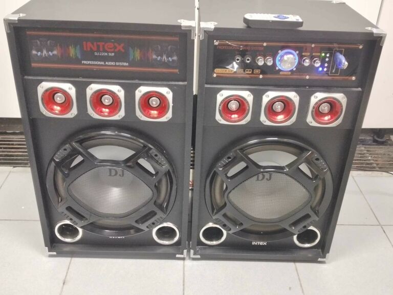 AKTYWNE KOLUMNY GŁOŚNIKOWE INTEX DJ-220K SUF