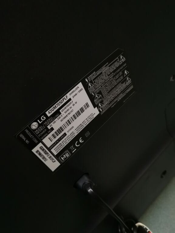 TELEWIZOR LG 43UM7050PLF (SMART TV) + PILOT