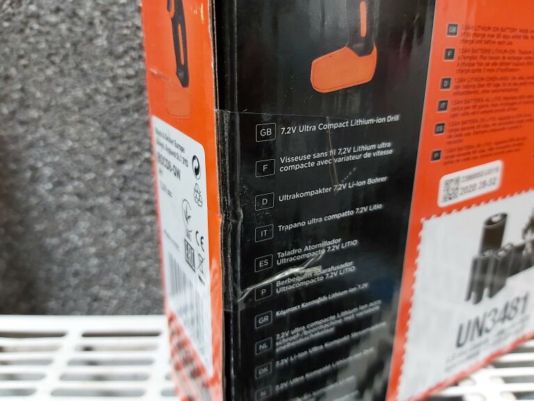 WKRĘTARKA AKU BLACK+DECKER BDCD8 7.2V 12NM