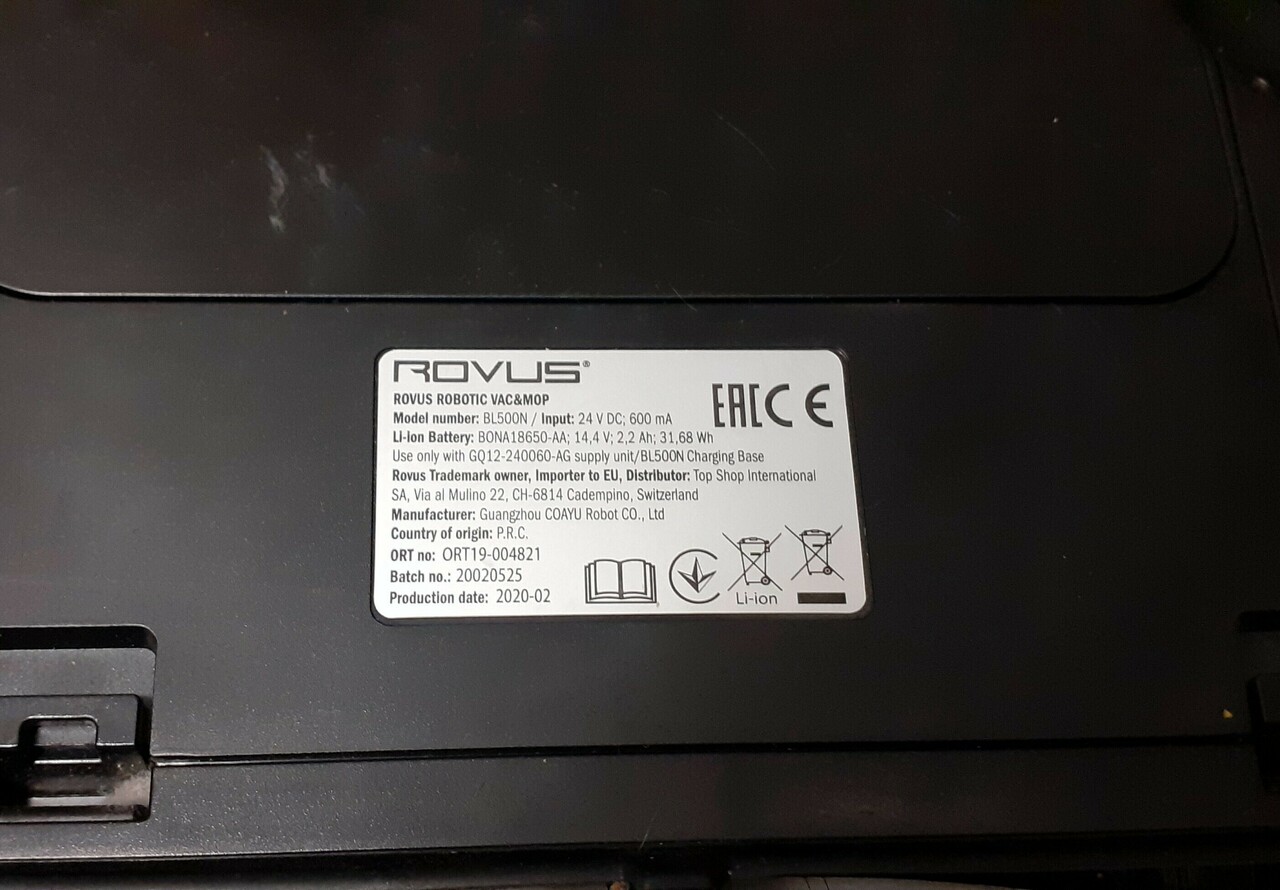 robot-sprzatajacy-rovus-robotic-vac-mop-kod-producenta-bl500n