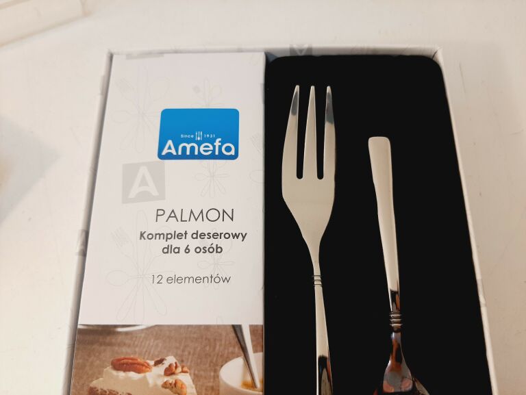 SZTUĆCE KOMPLET DESEROWY DLA 6 OSÓB AMEFA PALMON