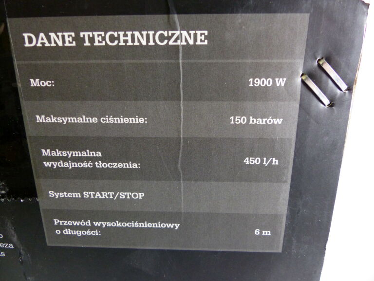 MYJKA CIŚNIENIOWA NITEO TOOLS 1900W 150 BAR
