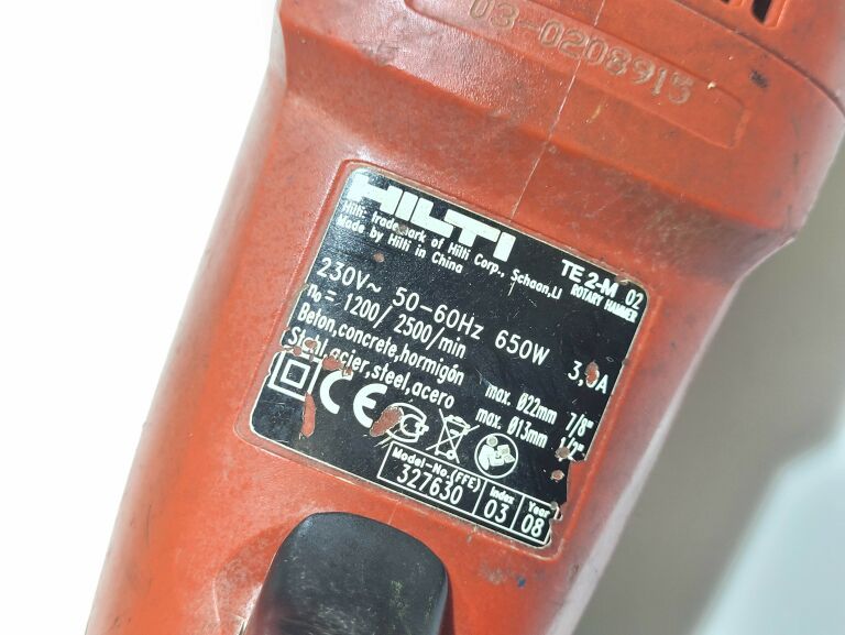 HILTI TE-2M MLOTOWIERTARKA UDAROWA 650W 1.8J