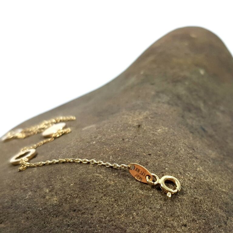 nowa-zlota-bransoletka-585-160g-okregi-i-koleczka-dlugosc-calkowita-18