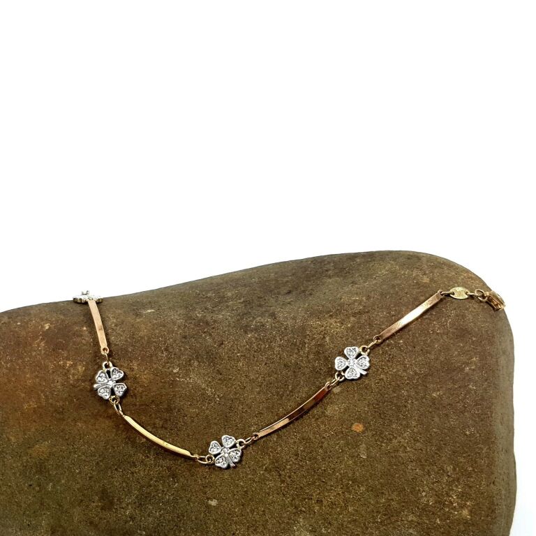 nowa-zlota-bransoletka-z-koniczynkami-333-368g-dlugosc-calkowita-18