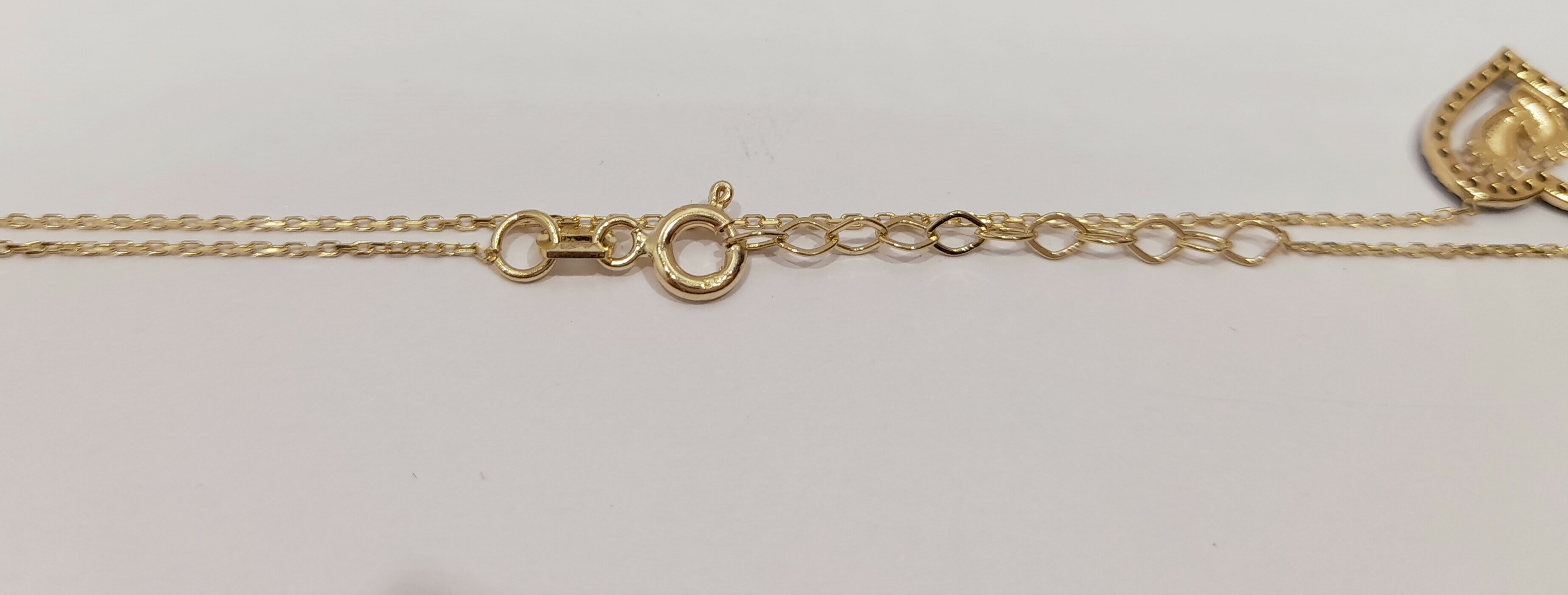 zlota-celebrytka-czarne-serce-i-stopki-171g-stan-11323-238058