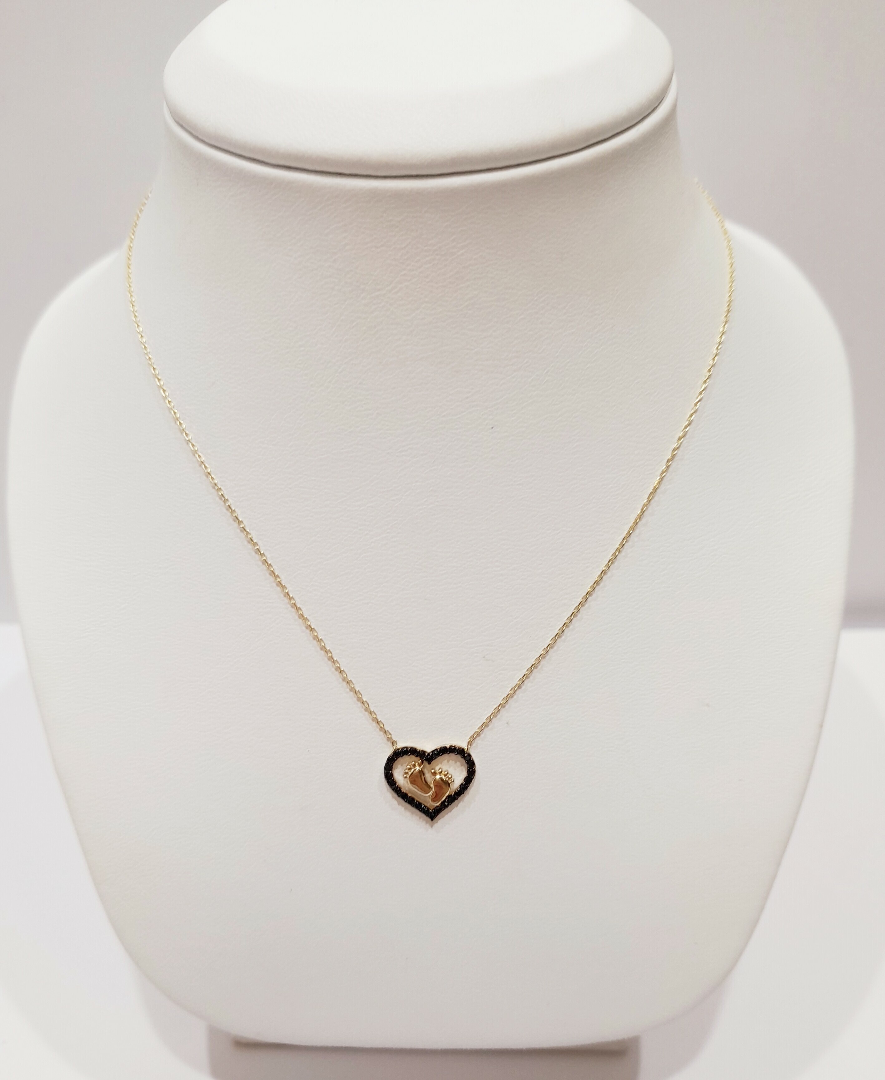 zlota-celebrytka-czarne-serce-i-stopki-171g-rodzaj-2205-2