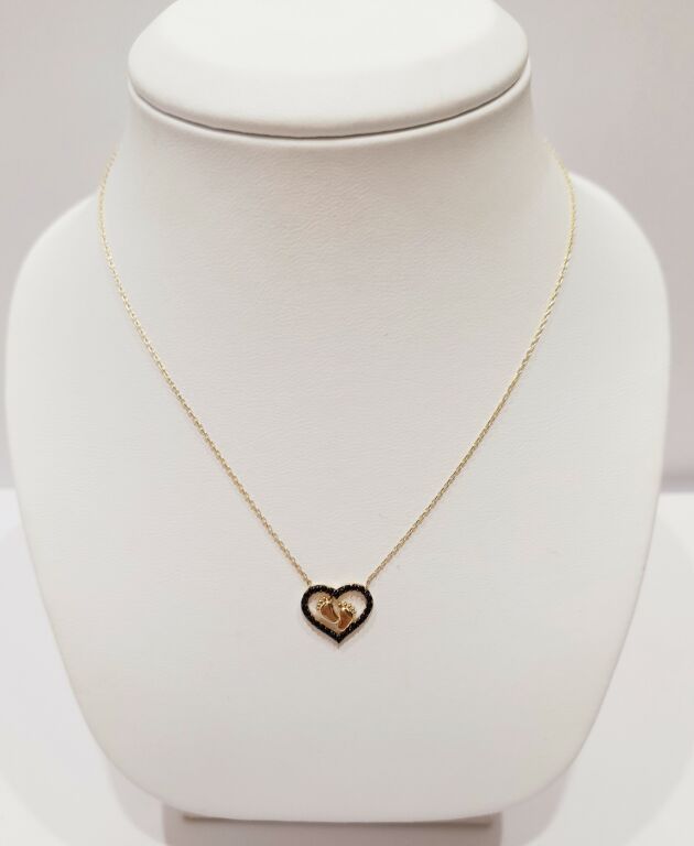 zlota-celebrytka-czarne-serce-i-stopki-171g-rodzaj-2205-2