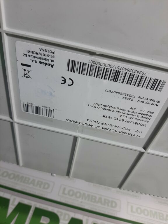 BIAŁA PŁYTA INDUKCYJNA AMICA PI 6140 WTK