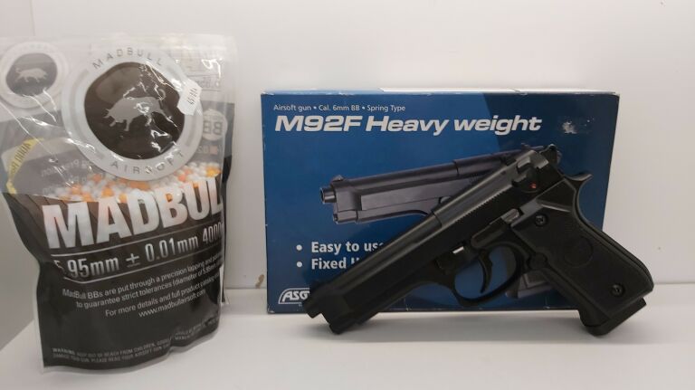PISTOLET ASG M92F + KULKI