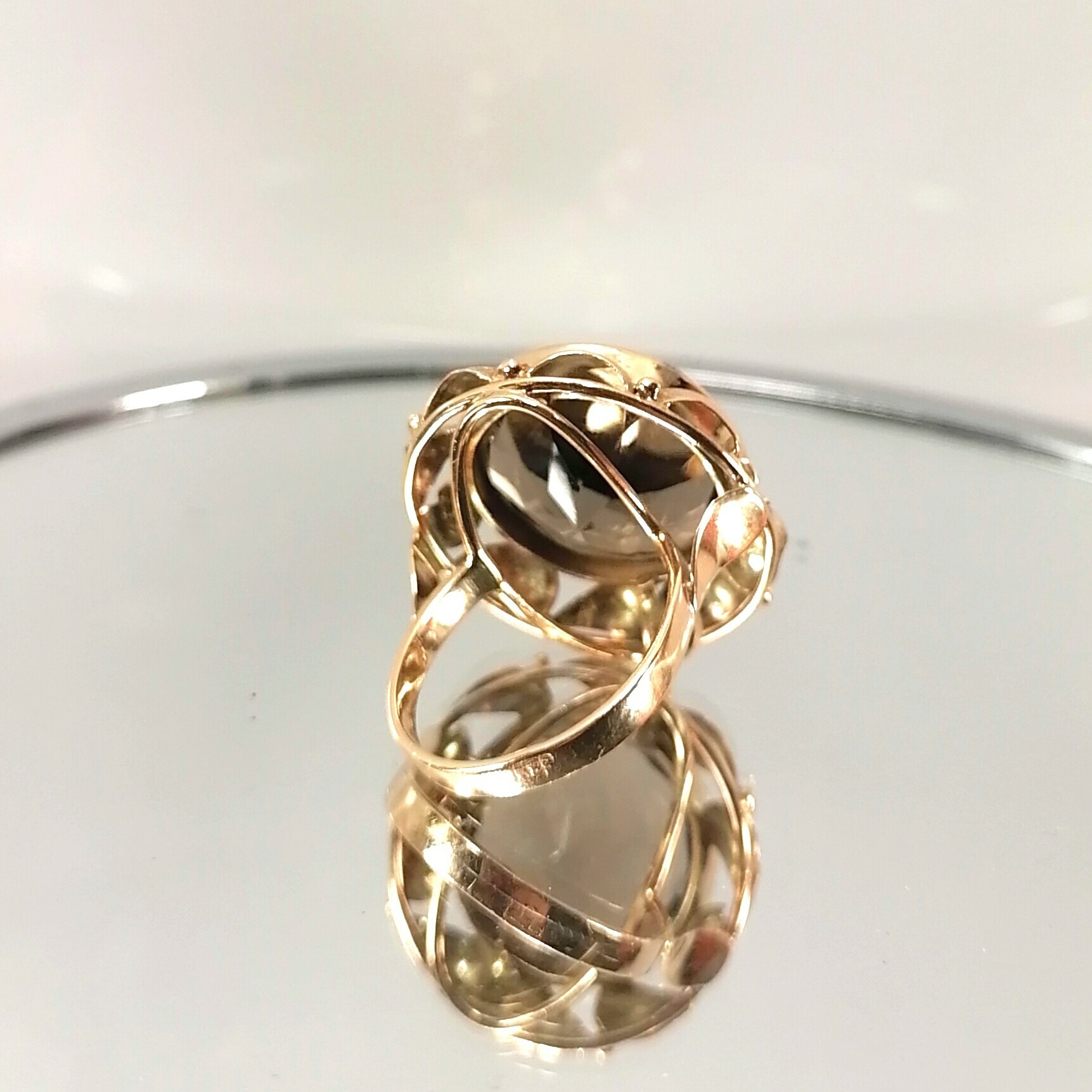 zloty-pierscionek-kwarc-dymny-585-r13-815g-rodzaj-wyrob-jubilerski