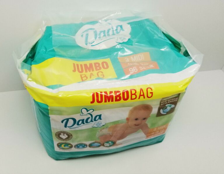 PIELUCHY DADA JUMBO BAG 96 SZT 4-9 KG