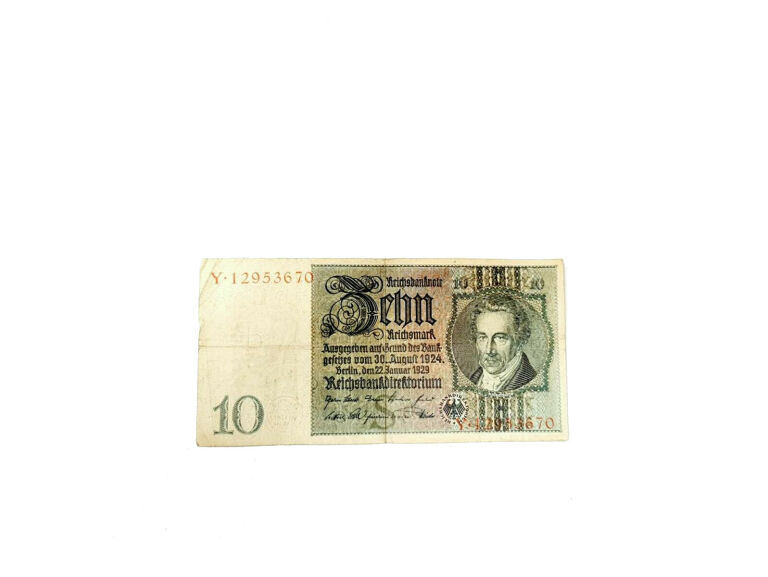 NIEMCY - 10 REICHSMARK 1924 - 1929 - SERIA Y