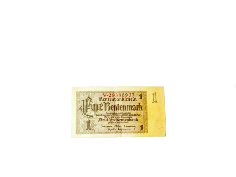 NIEMCY - 1 RENTENMARK - 1937 - SERIA V