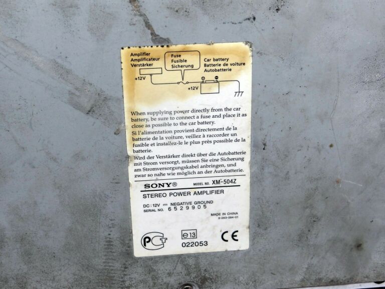 WZMACNIACZ SONY XPLOD 500W, XM-504Z